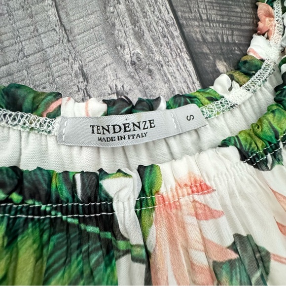 Flowy Palm Leaf Scoop Neck Top, EUC, Sz S - Picture 7 of 10